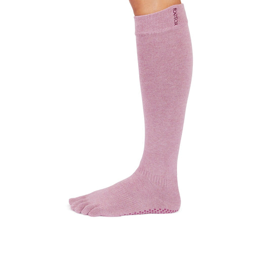 Full Toe Scrunch Knee High Grip Socks