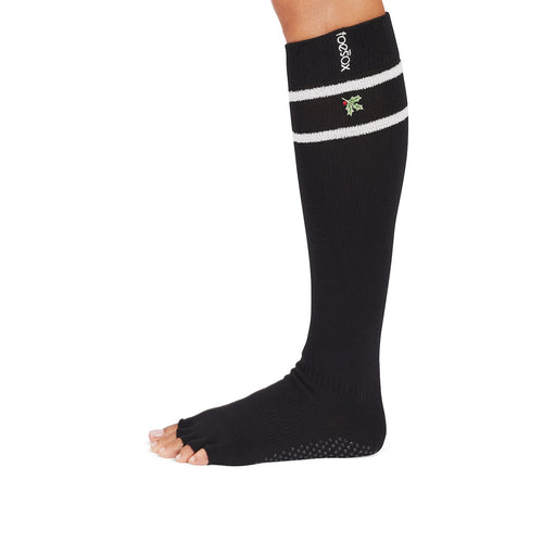 Half Toe Scrunch Knee High Grip Socks