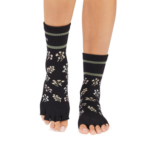 Half Toe Crew Grip Socks