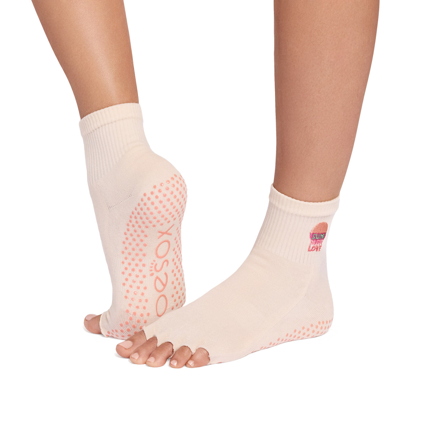 Half Toe Ultra Fine Knit Melody Grip Socks – ToeSox