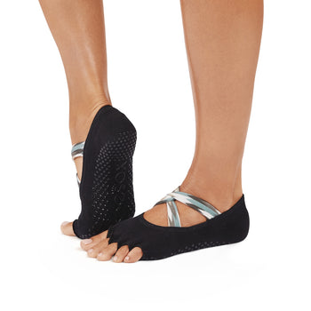 Half Toe Ultra Fine Knit Ivy Grip Socks