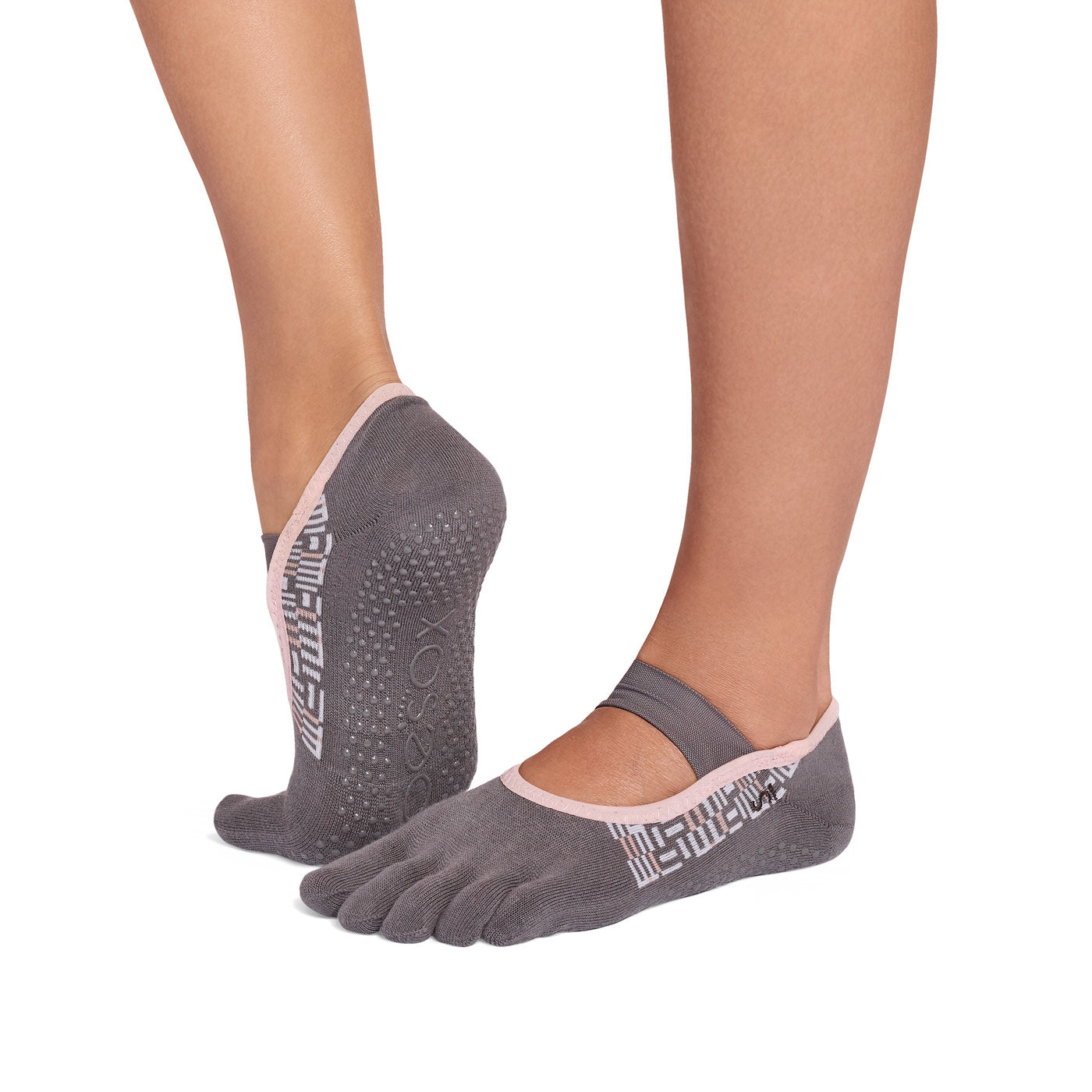 Full Toe Ultra Fine Knit Mia Grip Socks – ToeSox
