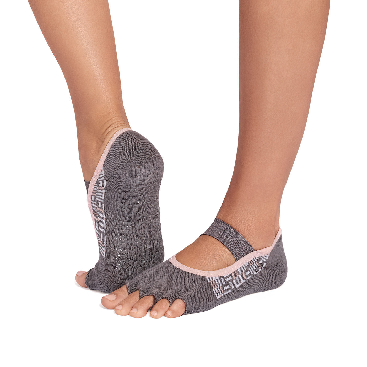 Half Toe Ultra Fine Knit Mia Grip Socks – ToeSox
