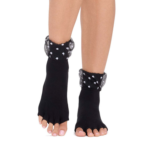 Half Toe Ultra Fine Knit Melody Grip Socks