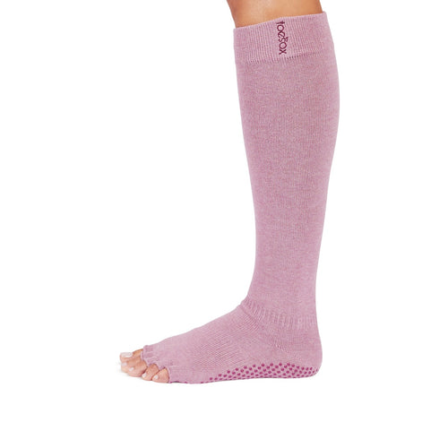 Half Toe Scrunch Knee High Grip Socks