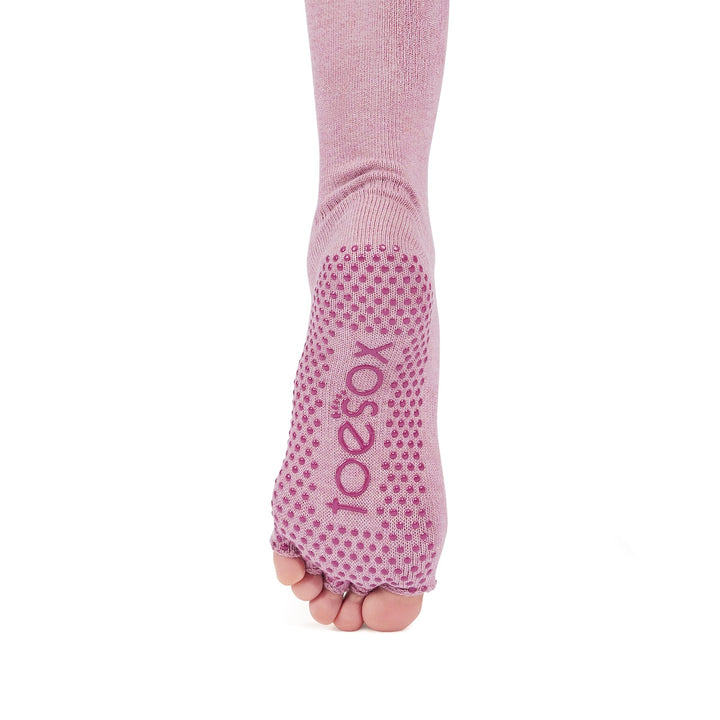 Half Toe Scrunch Knee High Grip Socks