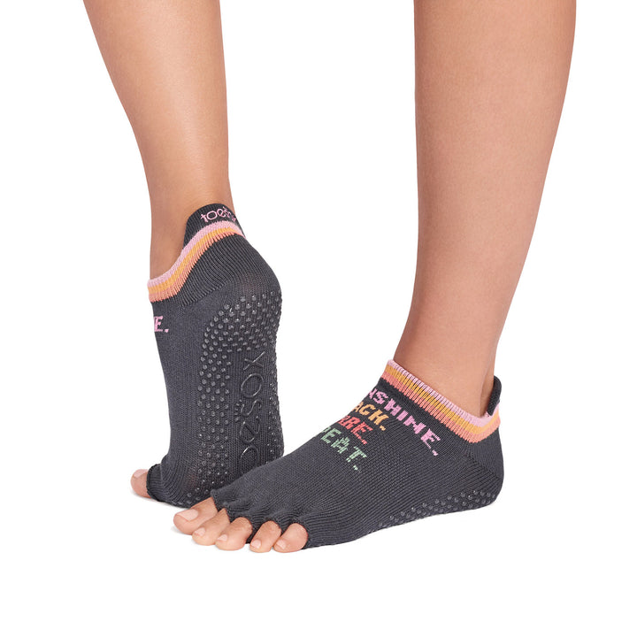 Half Toe Low Rise Grip Socks