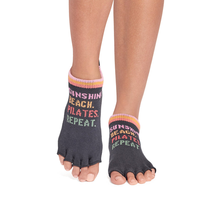 Half Toe Low Rise Grip Socks