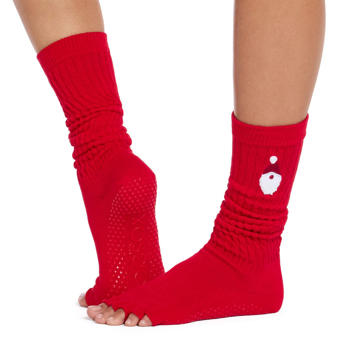 Half Toe Slouch Grip Socks