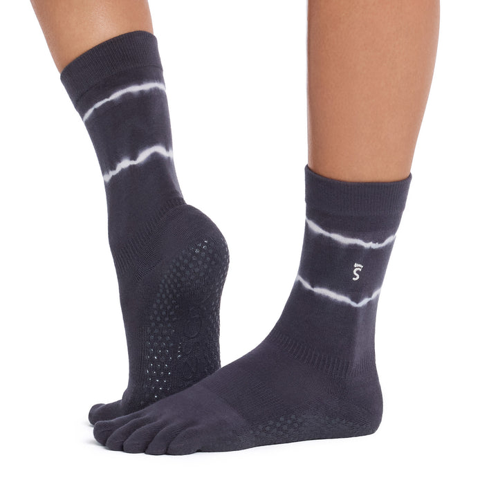 Full Toe Ultra Fine Knit Crew Grip Socks