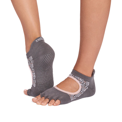 Half Toe Ultra Fine Knit Bellarina Grip Socks
