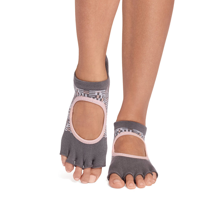 Half Toe Ultra Fine Knit Bellarina Grip Socks