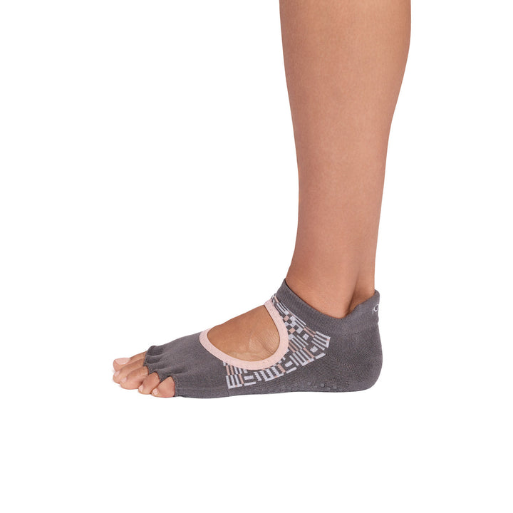 Half Toe Ultra Fine Knit Bellarina Grip Socks