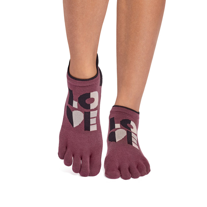 Full Toe Ultra Fine Knit Low Rise Grip Socks
