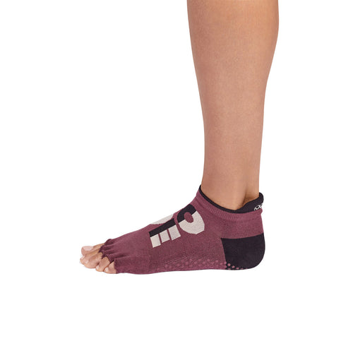 Half Toe Ultra Fine Knit Low Rise Grip Socks *