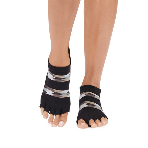 Half Toe Ultra Fine Knit Low Rise Grip Socks