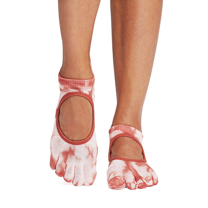 Toesox Bellarina Lot de chaussettes antidérapantes pour pilates, barre, yoga, ballet, Violet chiné Toesox Bellarina Lot de chaussettes antidérapantes pour pilates, barre, yoga, ballet, Violet chiné