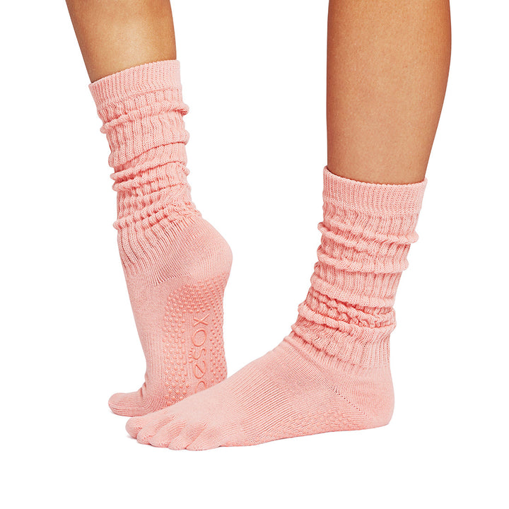 Full Toe Slouch Grip Socks | Socks > Grip | ToeSox – ToeSox | Tavi | Vooray